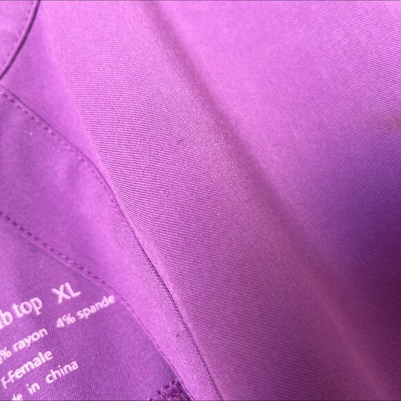 MIM Millennials in Medicine Angie women’s scrub top sleeveless size XL purple - Picture 2 of 3